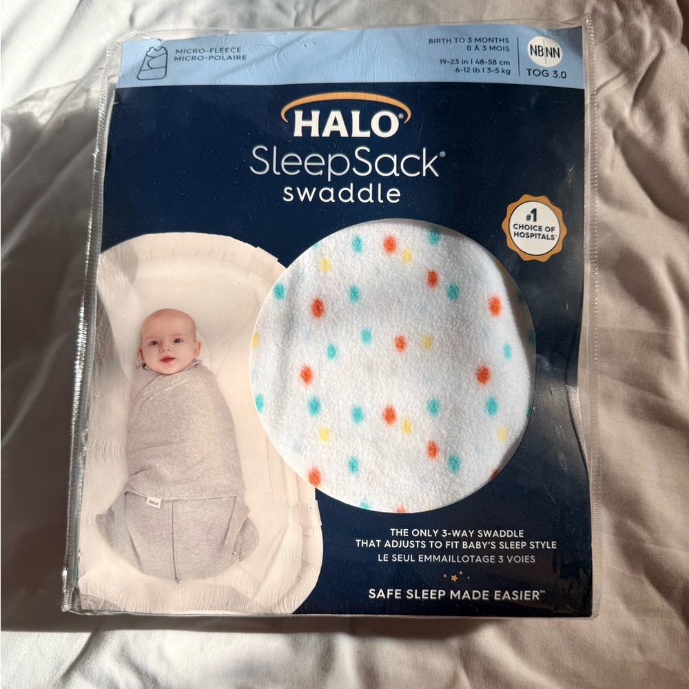 Halo SleepSack Swaddle with Multicolor Design